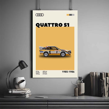 Audi Poster | Audi QUATTRO S1 Poster | Car Poster