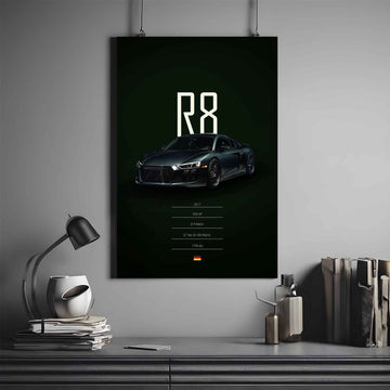 Audi R8 Poster | Audi Poster | Automotive Poster