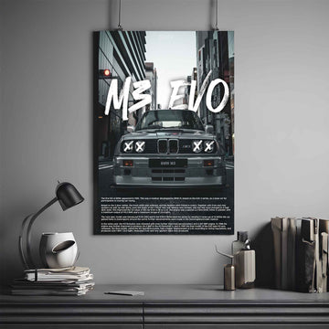 BMW E30 M3 Poster