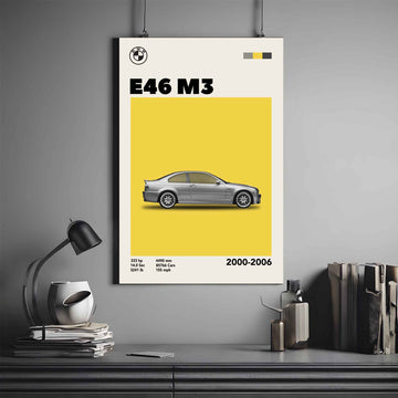 BMW Poster | BME E46 M3 Poster | Car Poster