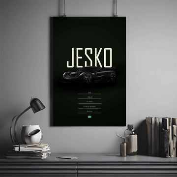 Koenigsegg Jesko Poster | Koenigsegg Poster | Automotive Poster