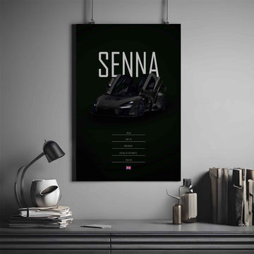 McLaren Senna Poster | McLaren Poster | Automotive Poster