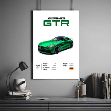 Mercedes AMG GTR Poster | Mercedes Poster | Supercar Poster
