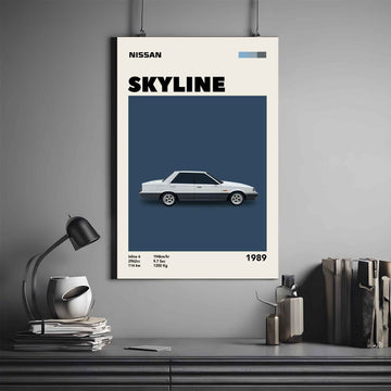 Nissan Skyline Poster | Automotive Poster | Car Poster