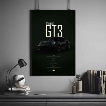 Porsche GT3 Touring Poster | Porsche Poster | Supercar Poster