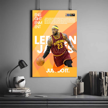 LEBRON JAMES POSTER X NIKE | NBA POSTER #1 | BASKETBALL POSTER