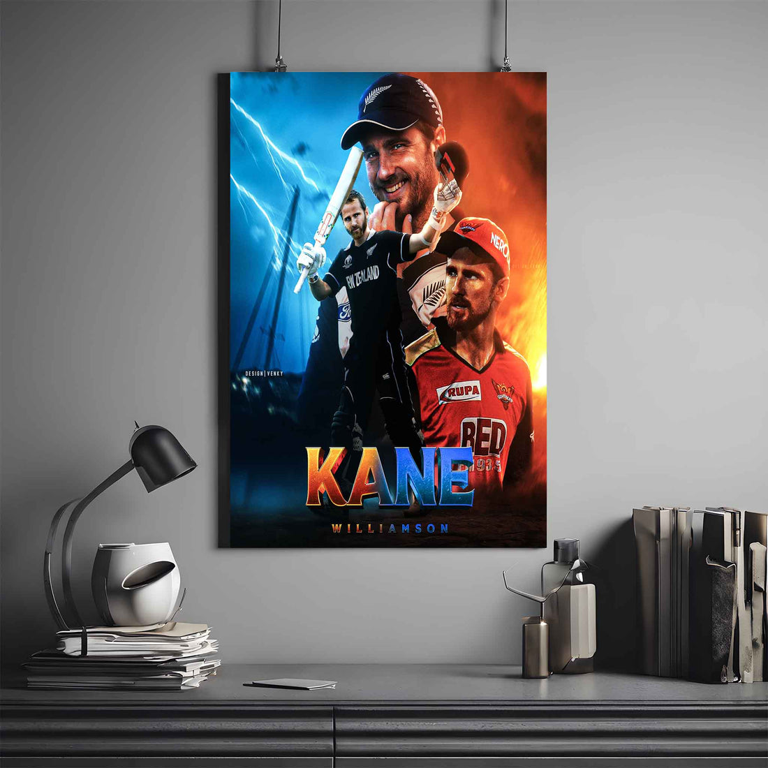 KANE WILLIAMSON X SRH POSTER | KANE WILLIAMSON POSTER #4 | CRICKET POSTER