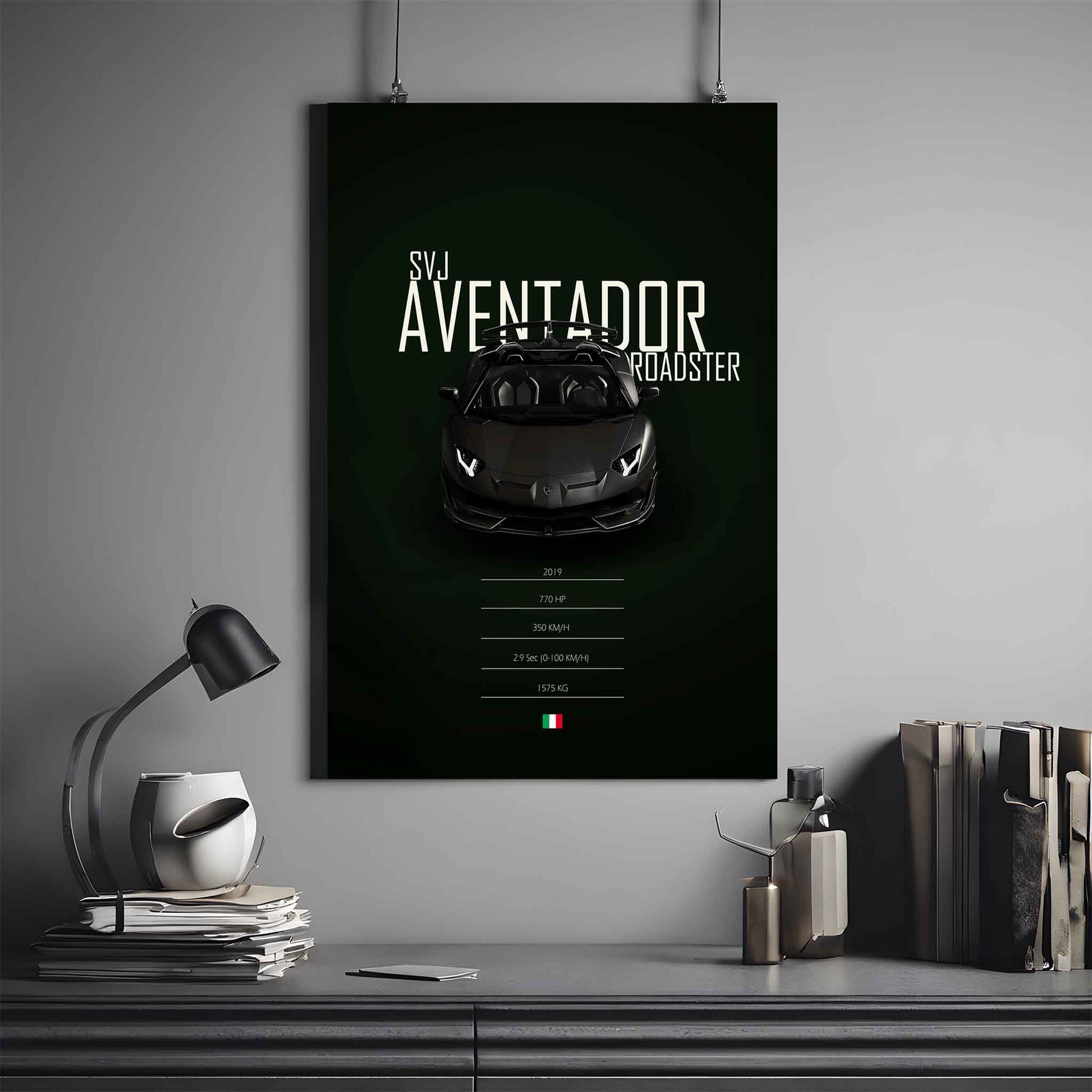 Lamborghini Aventador SVJ Poster | Lamborghini Poster | Automotive Poster