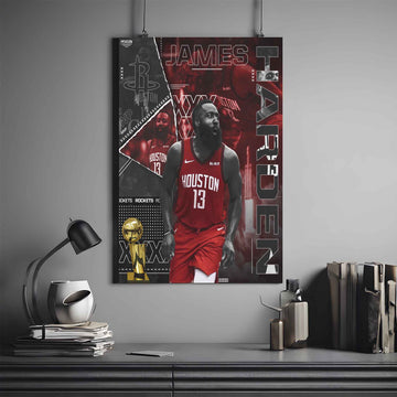 JAMES HARDEN POSTER X MVP | NBA POSTER #51 | BASKETBALL POSTER