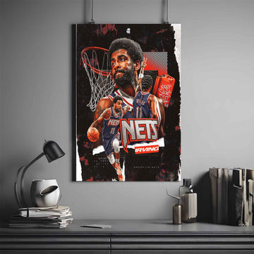 KYRIE IRVING POSTER X NETS | NBA POSTER #59 | BASKETBALL POSTER