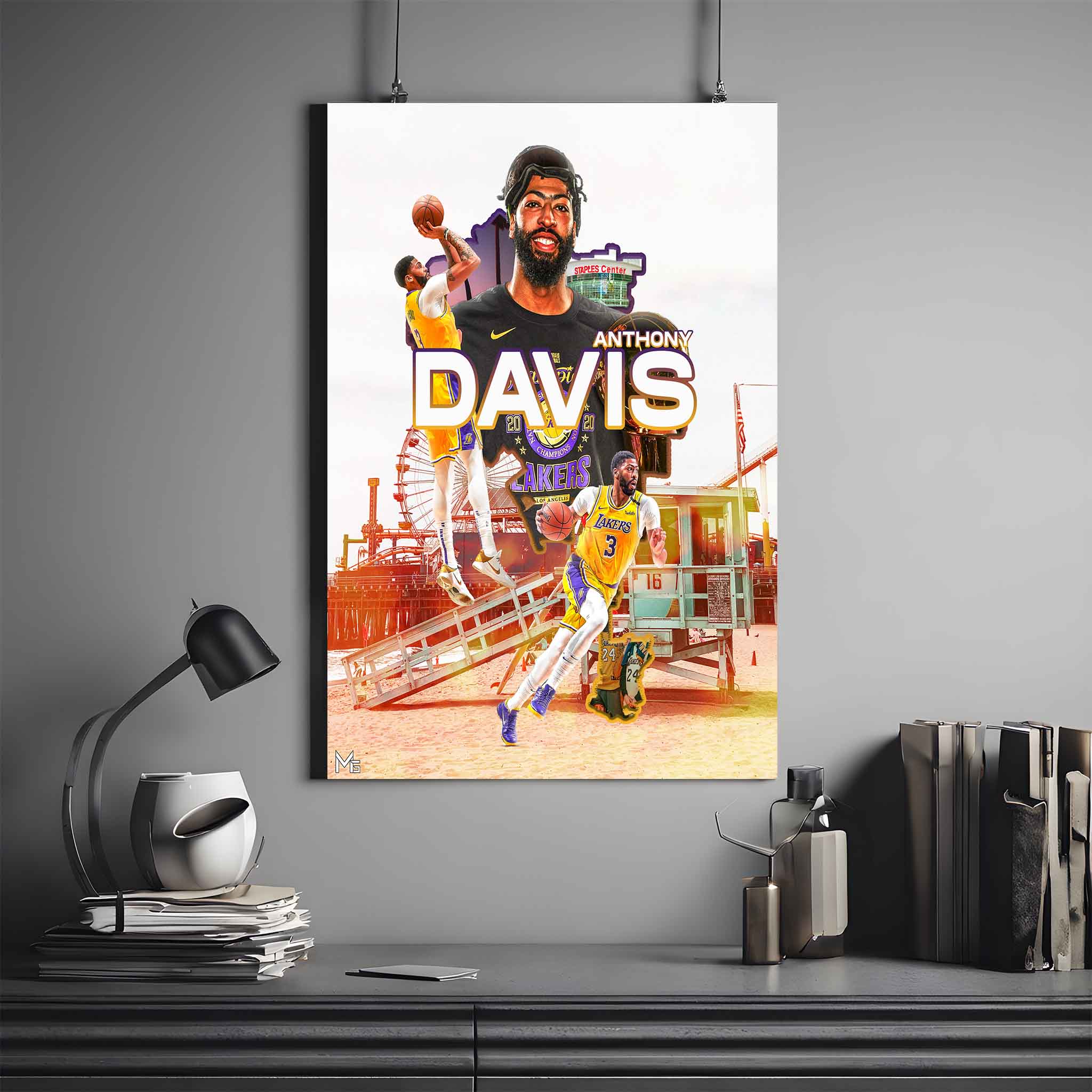 ANTHONY DAVIS POSTER X LAL | NBA POSTER #31 | BASKETBALL POSTER
