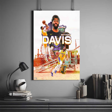 ANTHONY DAVIS POSTER X LAL | NBA POSTER #31 | BASKETBALL POSTER