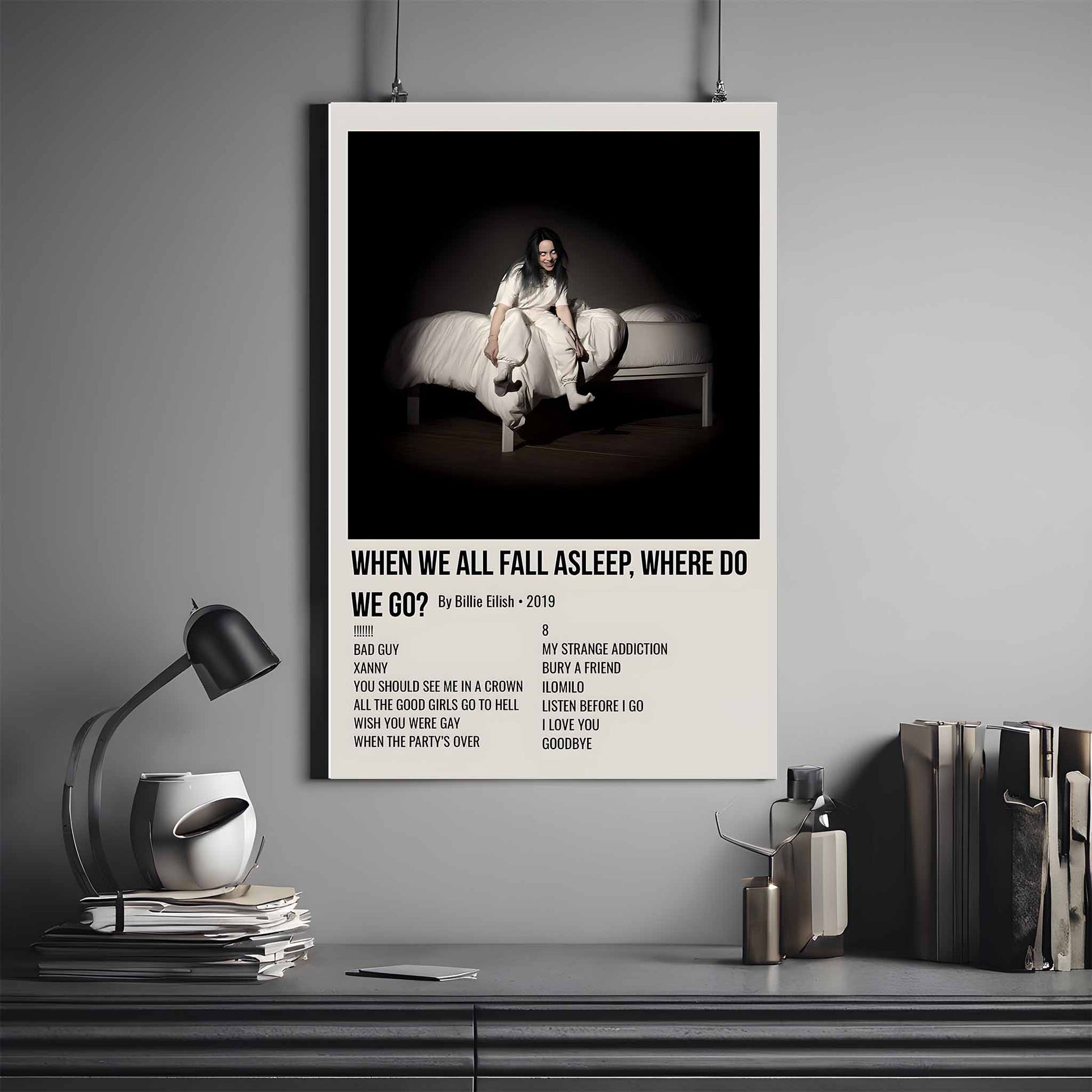 WHEN WE FALL ASLEEP, WHERE DO WE GO? ALBUM POSTER